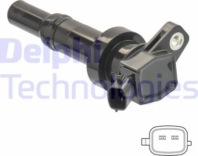 Produktbild von DELPHI GN10826-12B1 Zündspule 12V für HYUNDAI i20 (PB, PBT) für KIA RIO III (UB)