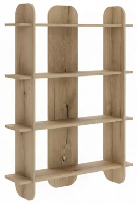 Produktbild von Selsey Livio - Regal mit 4 Regalen, Eichenholzoptik, 107 cm