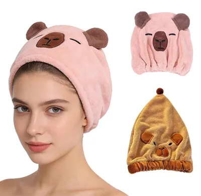 Obrázok produktu pre Sada dvoch mikrovláknových turbanov na vlasy, rýchlo schnúce, s vysokou savosťou, vhodné pre všetky typy vlasov