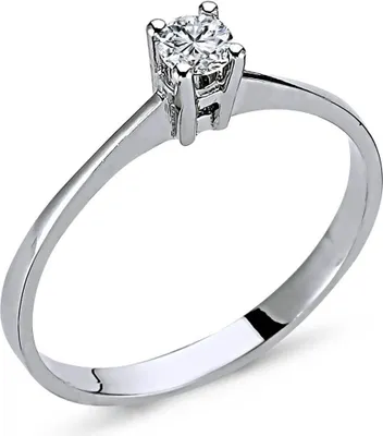Produktbild von 0,18 Carat Diamant Solitär Meisterwerk 14 Karat Weißgold