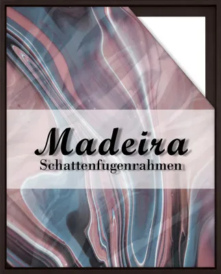 Produktbild von Schattenfugenrahmen Madeira - 80x80 cm, Dunkelbraun