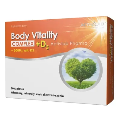 Produktbild von Körper Vitalität Komplex + D3 Activlab Pharma, 30 Kapseln