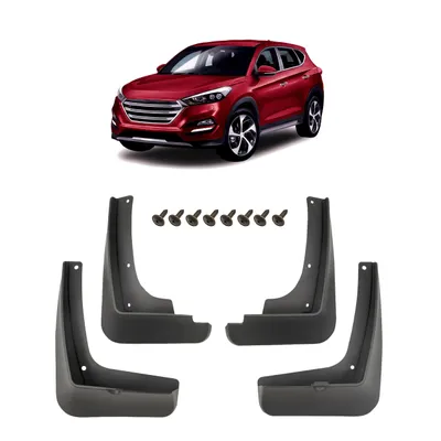 Produktbild von Schmutzfänger 4er-Set mit Befestigungssatz passend für HYUNDAI TUCSON III TL 2015-2018 VORLIFT D3F46AK100