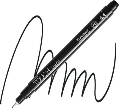 Produktbild von Technischer Fineliner, schwarz, 0,4 mm