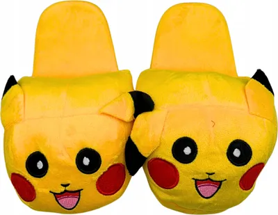 Produktbild von Pokemon Go Pikachu Plüsch Hausschuhe Warm Herren Kinder Damen Gr. 35-38
