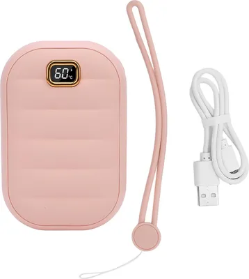 Obrázek produktu pro Ohřívač rukou, dobíjecí elektrický ohřívač rukou, 4 stupně, teplo, typ C, přenosná nabíječka, 4000 mAh, bez vody, kapesní ohřívač, péřová bunda,