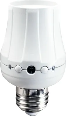 Produktbild von E27-Lampenfassung mit Dämmerungssensor, EcoSavers, automatisches Licht