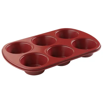 Produktbild von FLORINA DELISS Backform 6 Muffins/Cupcakes, Kohlenstoffstahl Backform