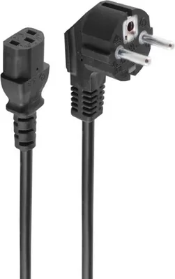 Obrázok produktu pre napájací kábel s uzemňovacím kontaktom shiverpeaks BASIC-S, 1,8 m, čierny