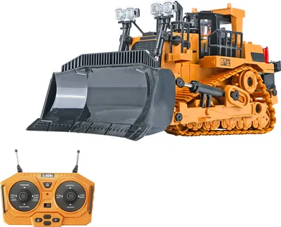 Obrázek produktu pro RC buldozer 1/24 2,4 GHz 9CH RC stavební auto Stavební vozidla Vzdělávací hračky pro děti se světelnou hudbou