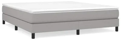 Produktbild von vidaXL Boxspringbettgestell Hellgrau 160x200 cm Stoff