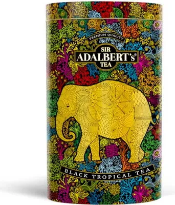 Produktbild von Adalbert's Tea Schwarzer Blatt-Tee mit tropischem Fruchtgeschmack 110 G