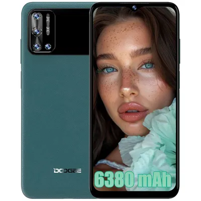 Produktbild von DOOGEE N40 Pro Android Smartphone Ohne Vertrag 6GB+128GB Helio P60, 6.52'' HD+ 6380mAh 20MP+16MP 4G Dual SIM Android Handy GPS, Grün