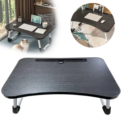 Produktbild von Laptoptisch für Bett & Couch, Klappbarer Betttisch, für Sofa, Bett, Terrasse, Balkon
