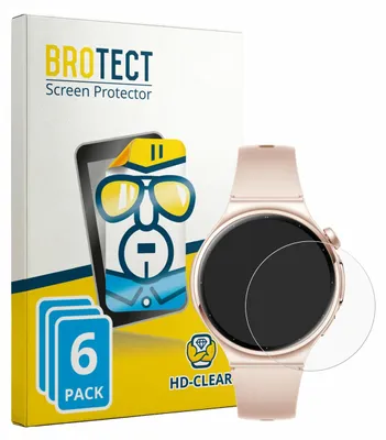 Produktbild von 6x Für Huawei Watch 6 42 mm Schutzfolie BROTECT Displayschutz Display Schutz Folie Klar Transparent