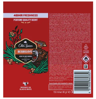 Zdjęcie produktu dla Old Spice Dezodorant do ciała w aerozolu Bearglove 150ml