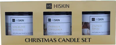 Obrázok produktu pre HISKIN Sada vianočných sviečok, sada sójových sviečok, 1 balenie – 3 kusy