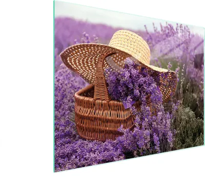 Obrázek produktu pro Skleněné krájecí prkénko 52x40 levandule
