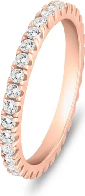 Obrázek produktu pro Okouzlující stříbrný prsten se zirkoniemi RI085R – průměr: 54 mm