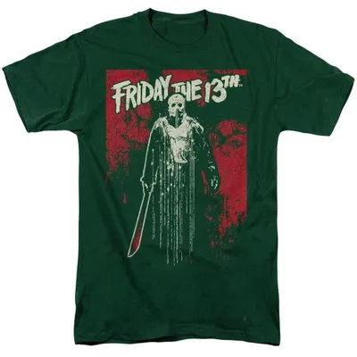 Immagine prodotto di Maglietta "Venerdì 13" – Modello unisex, taglia XL, colore verde scuro