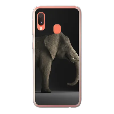 Produktbild von MuchoWow® Handyhülle Schutzhülle Hülle für Samsung Galaxy A20e Elefant - Tiere - Licht Silikon Softcase Handy Hülle - Abdeckung