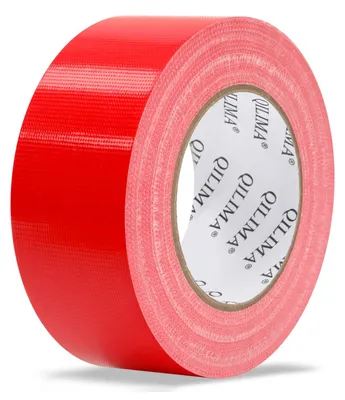 Image de Ruban adhésif rouge pour réparations et projets créatifs 50mm x 28m