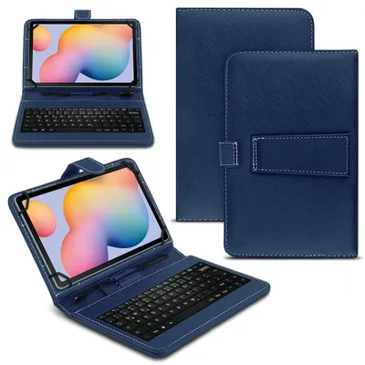 Produktbild von Tablet Hülle Tastatur Tasche für Samsung Galaxy Tab A11 Plus QWERTZ SchutzhülleFarben:Blau