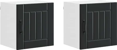 Obrázek produktu pro Nástěnná skříňka LUCCA 2 pcs Černá 40 x 31 x 40 cm