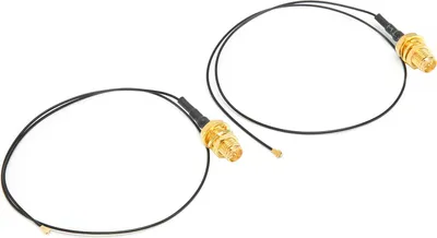 Obrázek produktu pro 2 adaptérové kabely, všesměrový kabel pro externí anténu M.2 WLAN/Bluetooth, 30 cm