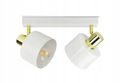 Zdjęcie produktu dla Lampa Sufitowa Żyrandol Plafon Biała Złota Classic Spot BG2 LED E27