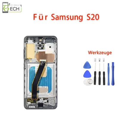 Produktbild von Für Samsung Galaxy S20 4G (TFT) G980F LCD Display Rahmen Bildschirm