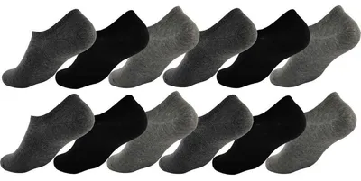 Produktbild von 12 Paar Damen Herren Füßlinge Unsichtbare Sneaker Sport Socken, 12 Paar, Mix/35-38