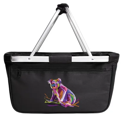 Produktbild von Huuraa Einkaufskorb Koala Colorful 20 Liter Black faltbarer Tragekorb Geschenkidee
