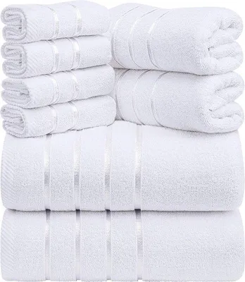 Productafbeelding van Famanu Handdoekenset - 2 badhanddoeken, 2 handdoeken en 4 washandjes - 600 g/m²