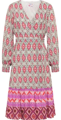 Produktbild von SIDONA Damen Wickelkleid 19323093-SI01, LILA Mehrfarbig, XS