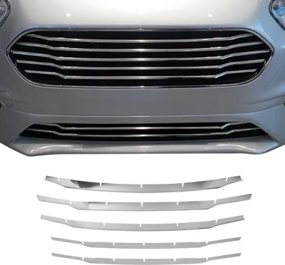 Image de Moulure de Grille de Calandre pour Ford Transit Courier 2017-2022 Acier 5Pcs