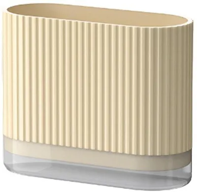 Productafbeelding van Ibenzoa® Multifunctionele kunststof organizer voor keukengerei – Beige, 13,7 x 16,5 x 8 cm, bestekhouder en opberger voor kleine items