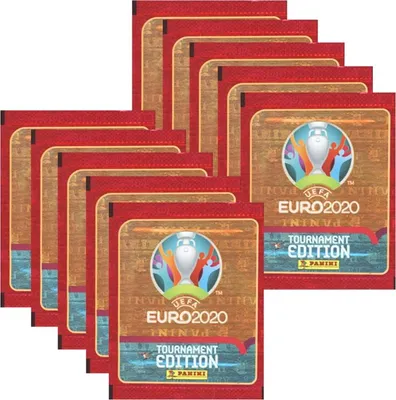 Image de Panini Euro 2020 Tournament 2021- Autocollants à collectionner - 10 sachets spéciaux(2 autocollants par sachet)