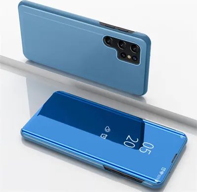 Produktbild von Handyhülle für Samsung Galaxy A53 5G Smart Cover Schutzhülle Clear View Case Blau