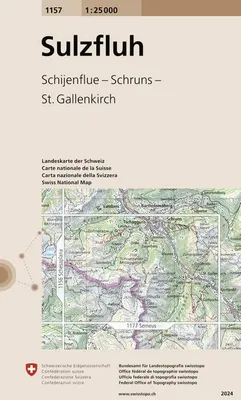 Produktbild von Swisstopo 1 : 25 000 Sulzfluh