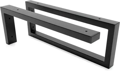 Productafbeelding van Zwart onderkastje voor wastafel, geschikt voor wandmontage - 25 cm - Zeer belastbaar