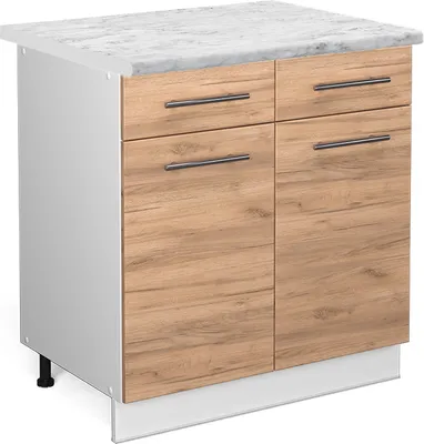 Produktbild von Küchenunterschrank Vicco Fame-Line Goldkraft Eiche 80 cm , AP Marmor, Model 45938