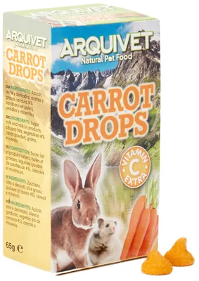 Productafbeelding van Arquivet Worteldrankjes, snacks voor knaagdieren, 65 g