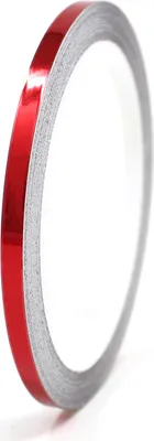 Produktbild von 8,5m Zierstreifen 6mm Chrom Rot Auto Motorrad Dekorstreifen Seitenstreifen