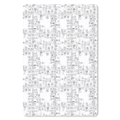 Produktbild von MuchoWow® Mauspad Mousepad Stadtplan - Muster - Schwarz und weiß 18x27 cm - Mousepads - Maus Mat - Pad - Mausunterlage