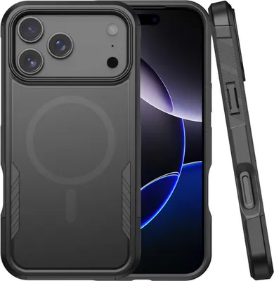 Obrázek produktu pro Pro Apple iPhone 17 Pro Kalebol 2 in 1 Matte Design MagSafe Protective Case Black