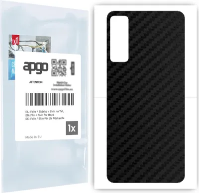 Produktbild von apgo Rückseite Schutzfolie für TCL 10 5G -  Hinten Schutzfolie Carbon, Rückseite Folie schützt vor Kratzern und Fingerabdrücken