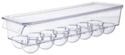 Image de Contenant à œufs - Pour 14 œufs - Avec couvercle - En plastique