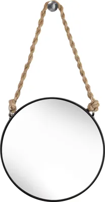 Produktbild von Kleine Wolke Kosmetikspiegel ROPE MIRROR Schwarz