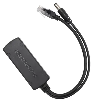 Obrázok produktu pre Gigabitový rozbočovač PoE 10/100/1000 Mbps, výstup 12 V/2 A, ochranný obvod vyrovnávacej pamäte, rozbočovač RJ45 Ethernet pre kamery, prístupové body a VoIP